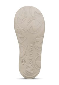 Light beige insole with a textured surface featuring a repeating logo pattern and the word "NATURINO," marked with the number "20."