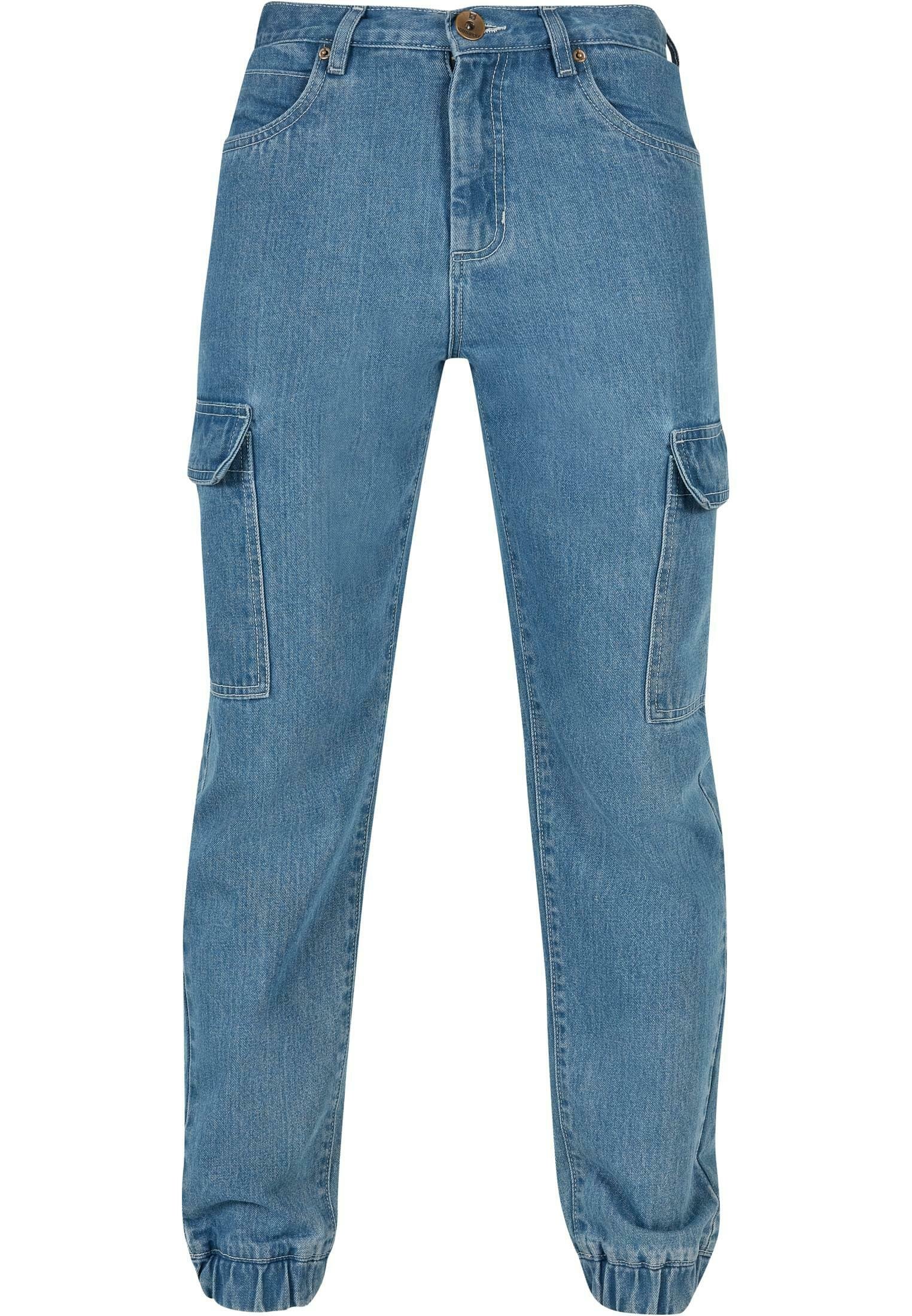 Southpole WITH CARGO POCKETS - Jean boyfriend - retro midblue