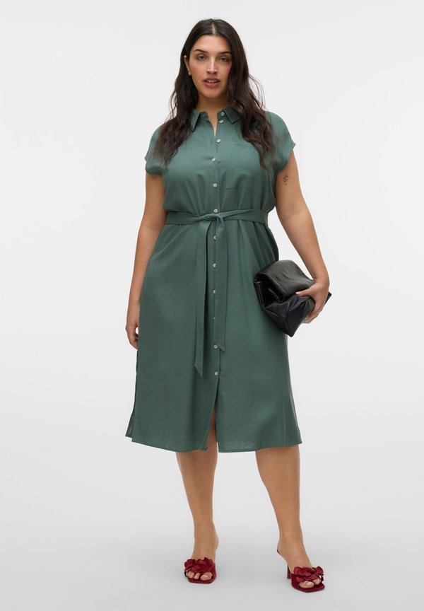 VMCMYMILO CALF - Shirt dress - laurel wreath4