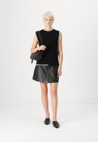 VILA VISIGGA STICH VEST - Waistcoat - black