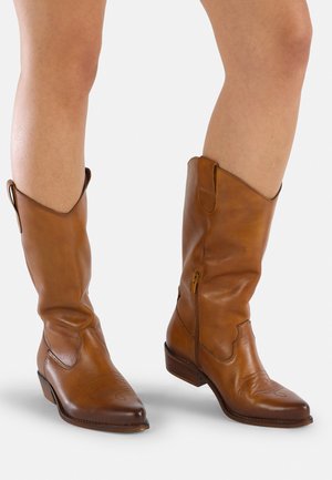 Cowboy/Biker boots - couro