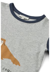 Liewood APIA PLACEMENT LONGSLEEVE - Pitkähihainen paita - grey melange/classic navy