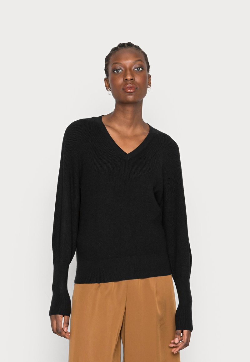 Damen Strickjacken | Marks & Spencer CUFF VEE Strickpullover black/schwarz - YM28300 Damen Strickjacken | Marks & Spencer CUFF VEE Strickpullover black/schwarz - YM28300
