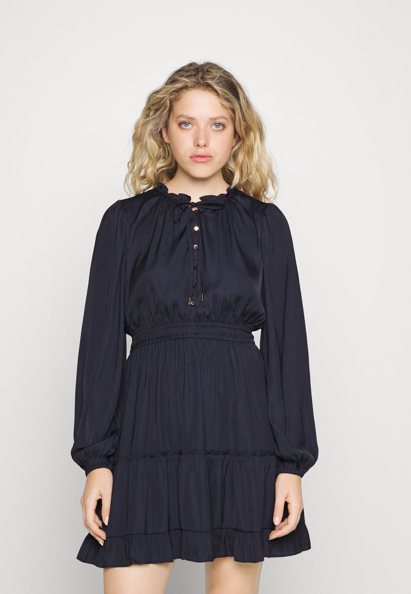 Forever New MELISSA TIERED SKATER DRESS Day dress navy/blue