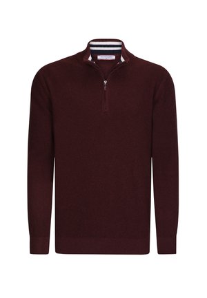 HALF ZIPPER  - Džemper - bordeaux