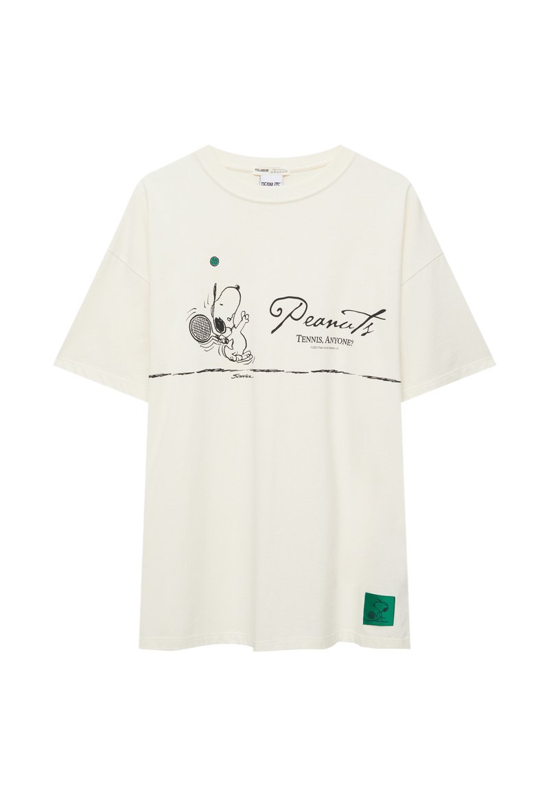 PULL&BEAR PEANUTS TENNIS TShirt print white/weiß Zalando.ch