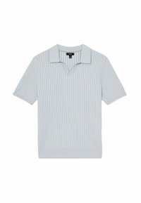 Reiss REGULAR FIT - LANCASTER OPEN-COLLAR TEXTURED  - Poloshirts - soft blue white