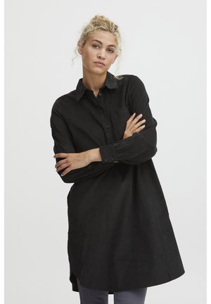 DINIA - Abito a camicia - black