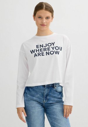 Camiseta de manga larga - blanco