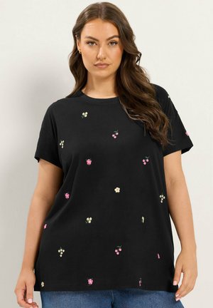 Yours Clothing, PLUS SIZE SHORT SLEEVE T-SHIRTS - T-shirt print - black