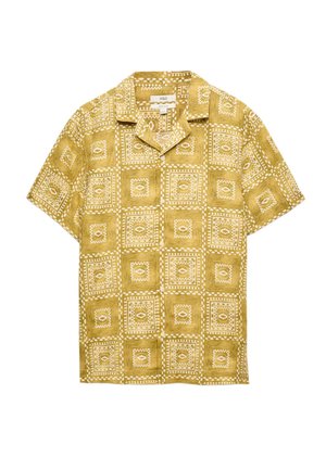 Marks & Spencer, RICH ABSTRACT TILE PRINT - Camisa - olive mix
