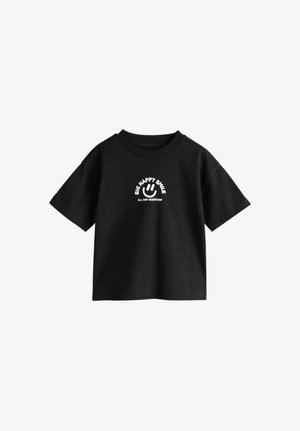 Next, REGULAR FIT - SHORT SLEEVE GRAPHIC - T-shirt print - black smile