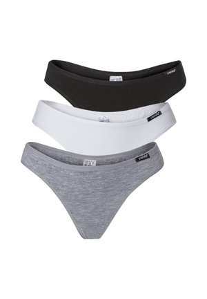 MODERN-COLLECTION 3ER PACK  - Thong - schwarz/grau/weiss