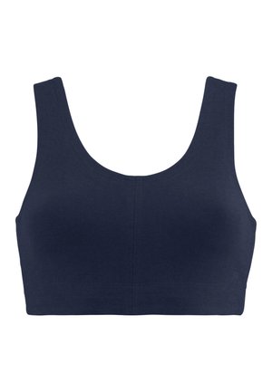 hessnatur FITTED - Top - dunkelblau
