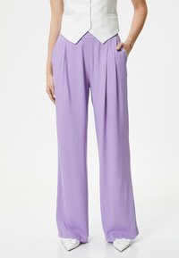 Koton POCKET DETAIL WIDE LEG  - Broek - lilac