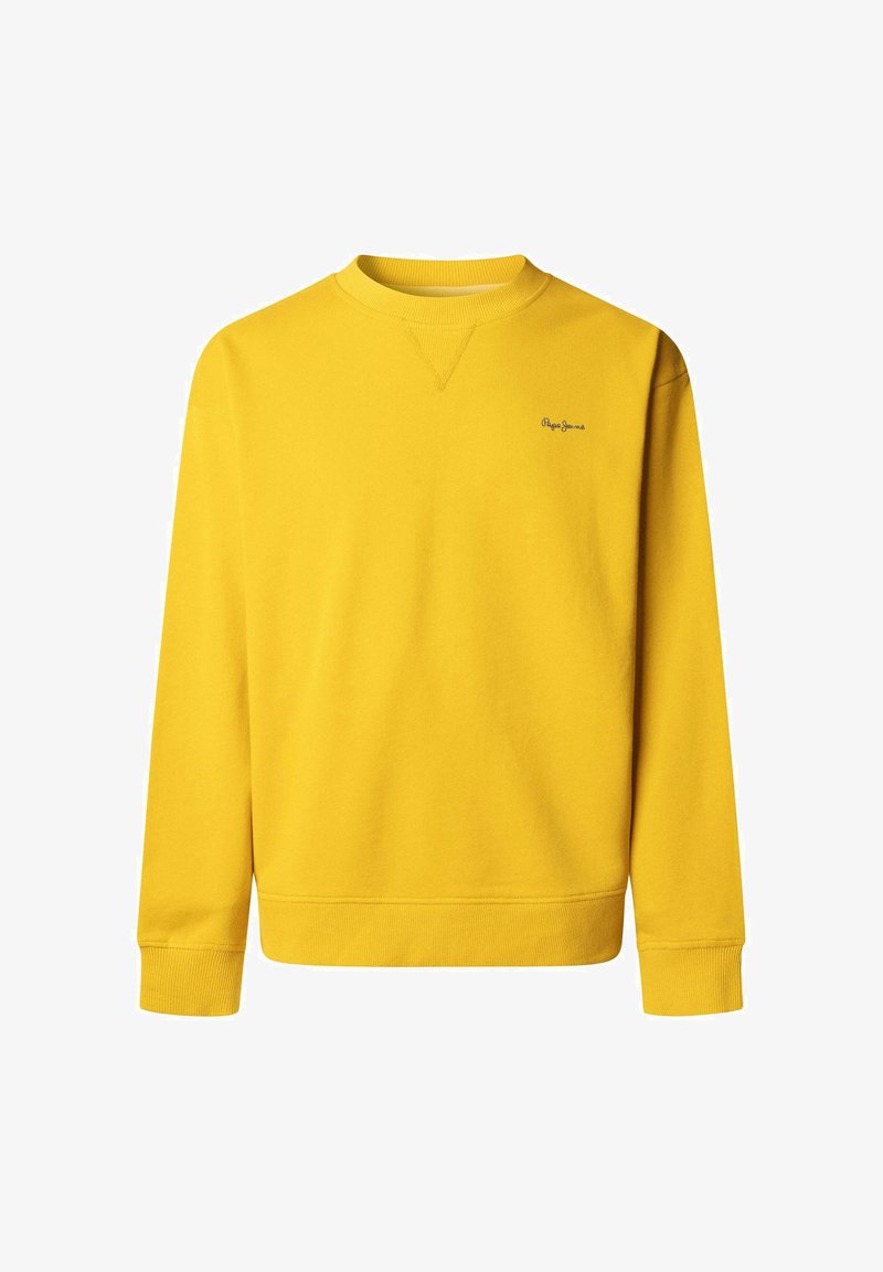 Pepe Jeans GEO CREW SMALL LOGO - Sweatshirt - ochre yellow/ochre - Zalando