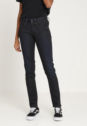 Straight leg jeans - rinsed denim