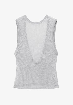 & OTHER STORIES, & OTHER STORIES DRAPED SCOOP-BACK TOP - Top - grey