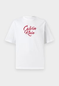 CURSIVE GRAPHIC UNISEX - Camiseta estampada - brilliant white