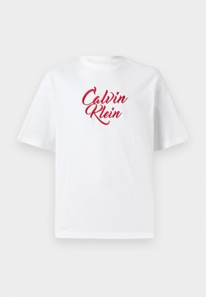 CURSIVE GRAPHIC UNISEX - T-shirt print - brilliant white