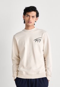 Tommy Jeans ENTRY GRAPHIC CREW - Felpa - beige/sand