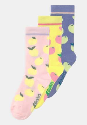 Ewers LEMON 3 PACK - Socks - rosa/gelb/blau