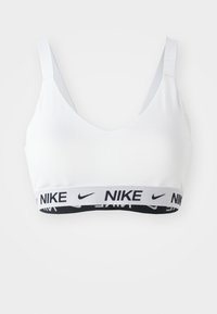 INDY BRA - Medium support sports bra - white/black