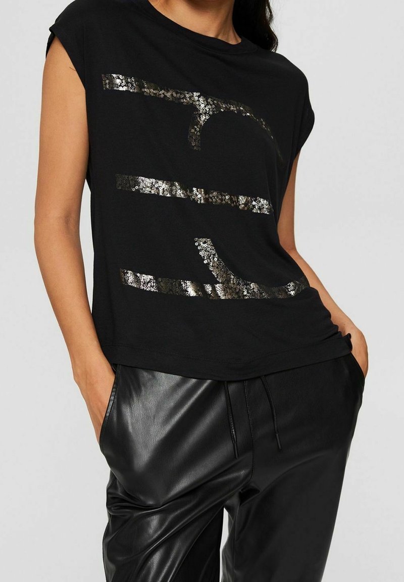 Esprit Collection T-shirt imprimé - black