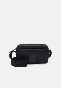 ICONIC PLAQUE CAMERA BAG UNISEX - Cross body bag - black