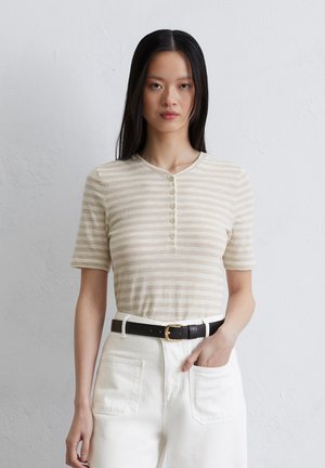 HENLEY AUS SOFTEM RINGEL - T-shirt imprimé - multi  silky stone