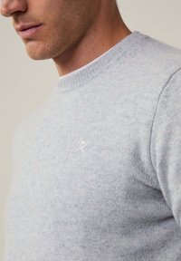 Hackett London CREW - Strickpullover - silver grey