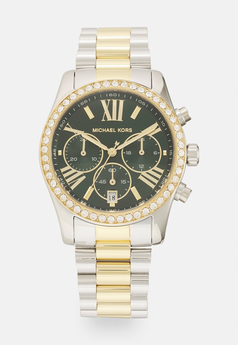 Michael Kors LEXINGTON LUX Chronograaf Silver coloured gold michael-kors-lexington-lux-chronograaf-silver-coloured-gold