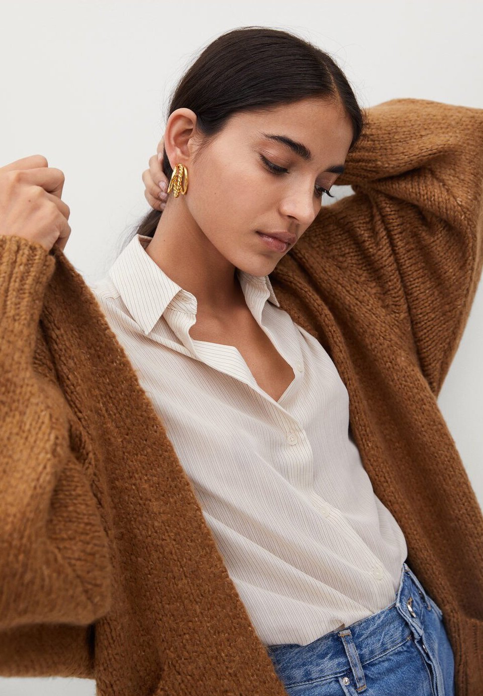 Gilet camel mango Clearance