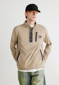 Quiksilver NO DESTINATION 2 HALF SNAP - Fleecepullover - timber wolf