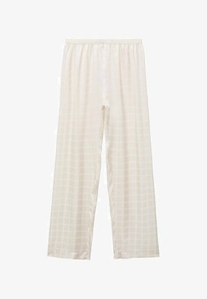 CHECK - Spodnji del pižame - ivory white