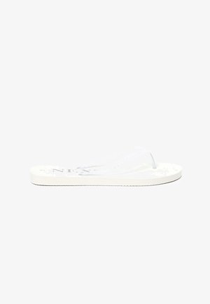 PLAITED - T-bar sandals - white