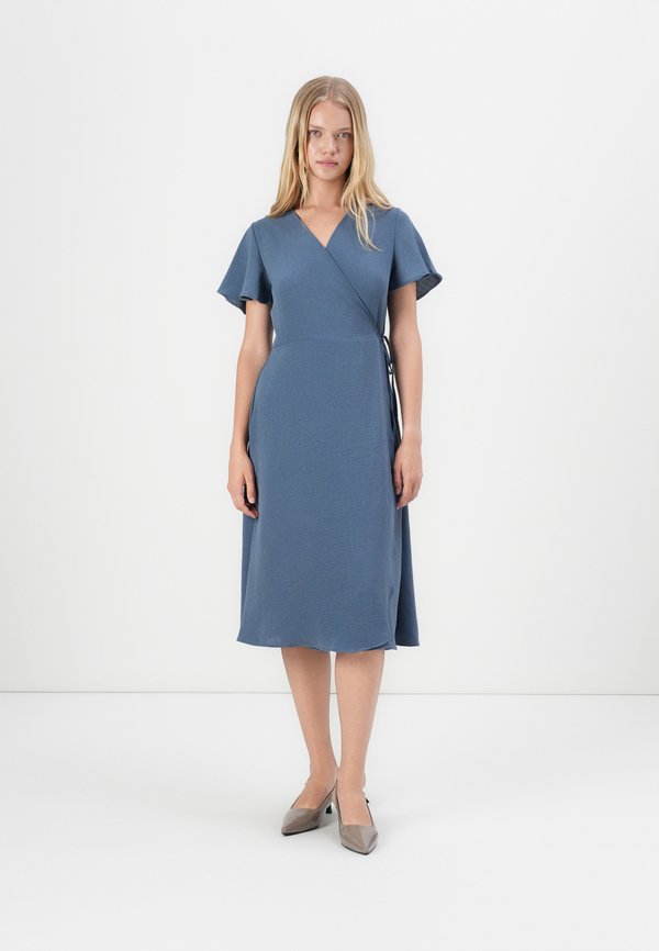 VILOVIE WRAP DRESS - Freizeitkleid - vintage indigo