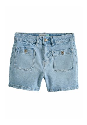 Next PETITE FIT - PATCH POCKET MINI - Denimshorts - mid blue denim