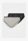 MODERN BIKINI 2 PACK 1996 COTTON - Slip - black/grey heather