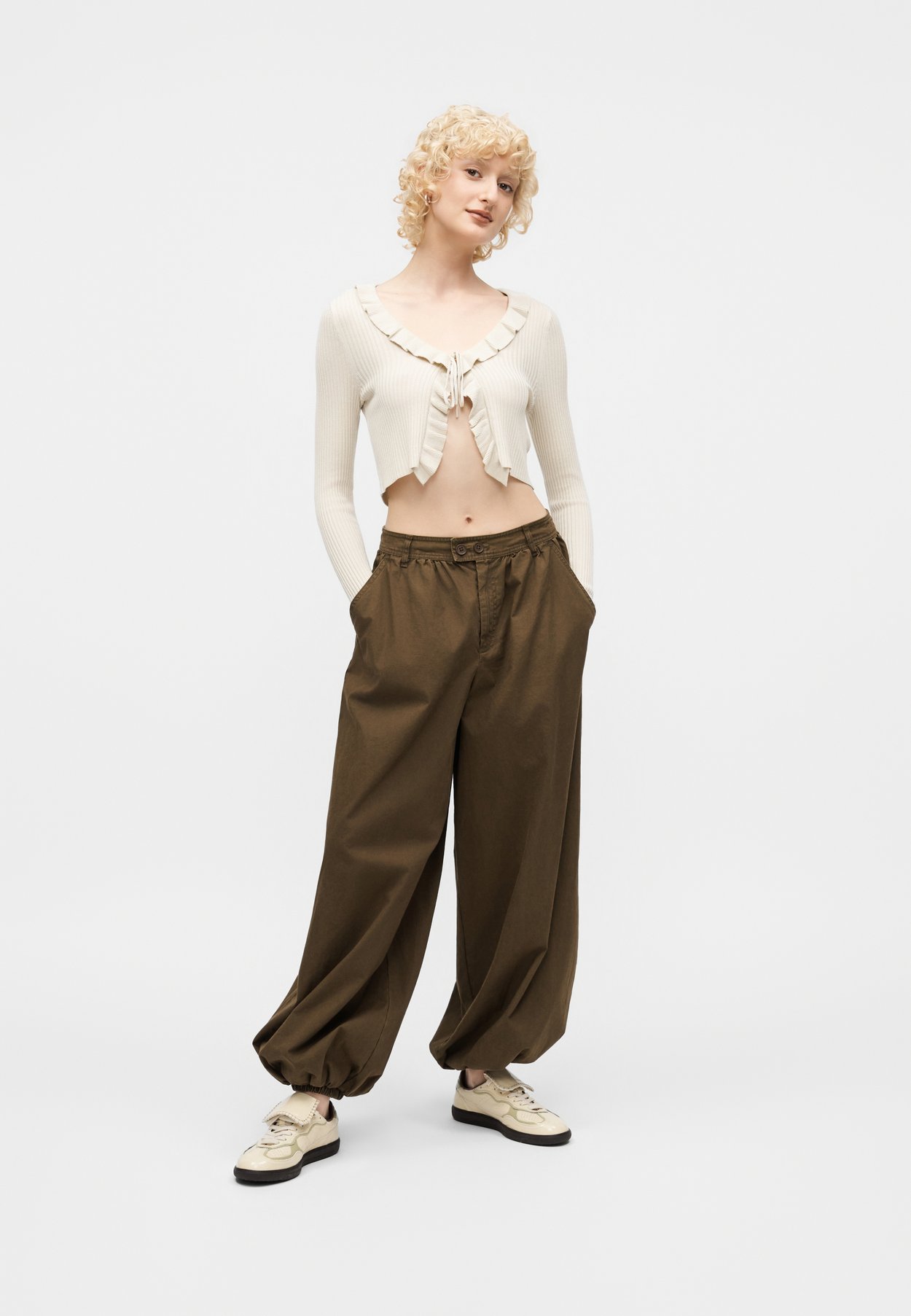 ONLMILA SHORT RUFFLE CARDIGAN