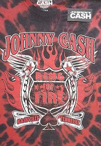 Paradiso Clothing JOHNNY CASH RING OF FIRE TIE DYE  - Print T-shirt - red