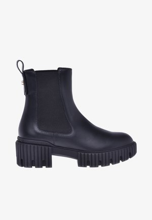 CALFSKIN - Platform ankle boots - nero