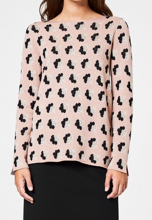 HALLHUBER Stickad tröja - light pink