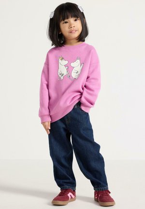 Lindex, LINDEX MOOMIN SWEATSHIRT WITH BRUSHED INSIDE LINDEX UNISEX - Sweatshirt - dusty pink