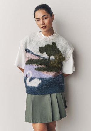 Tricou cu imprimeu - swan scene