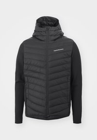 FROST DOWN HYBRID HOOD - Down jacket - black