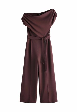Next, PETITE FIT - RUCHED OCCASION JUMPSUIT . - Combinaison - chocolate brown