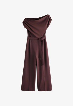 Next, PETITE FIT - RUCHED OCCASION JUMPSUIT . - Combinaison - chocolate brown