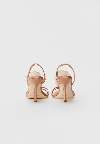 Loeffler Randall STEPH ORGANZA FLOWER - Sandale cu toc - blush
