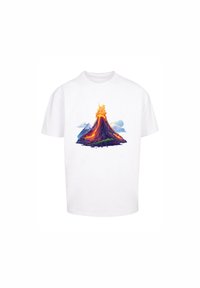 VULKANAUSBRUCH - Print T-shirt - weiß